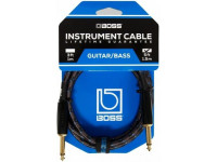<b>BOSS BIC-5</b> Cabo Audio Instrumento Jack reto mono 1.5m Revestimento Malha <b>Garantia Vitalícia</b> <b>BOSS BIC-5</b> Cabo Audio Instrumento Jack reto mono 1.5m Revestimento Malha <b>Garantia Vitalícia</b>